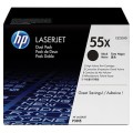 Zestaw dwółch tonerółw HP 55XD do LaserJet P3015, M525 (CE255XD) | 2 x 12 500 str. Black