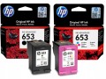 TUSZ HP Nr.653 CZARNY+KOLOR 100% ORYGINAŁ